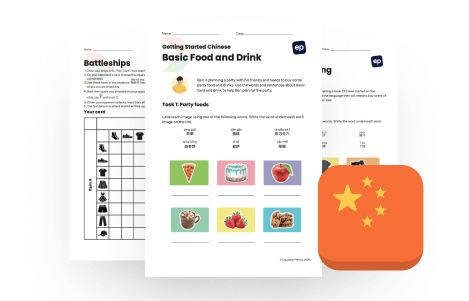 Free Beginner Chinese Worksheet Pack – Food & Shopping