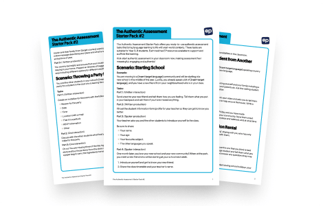 Authentic Assessment Starter Pack for Language Teachers – Pack #2